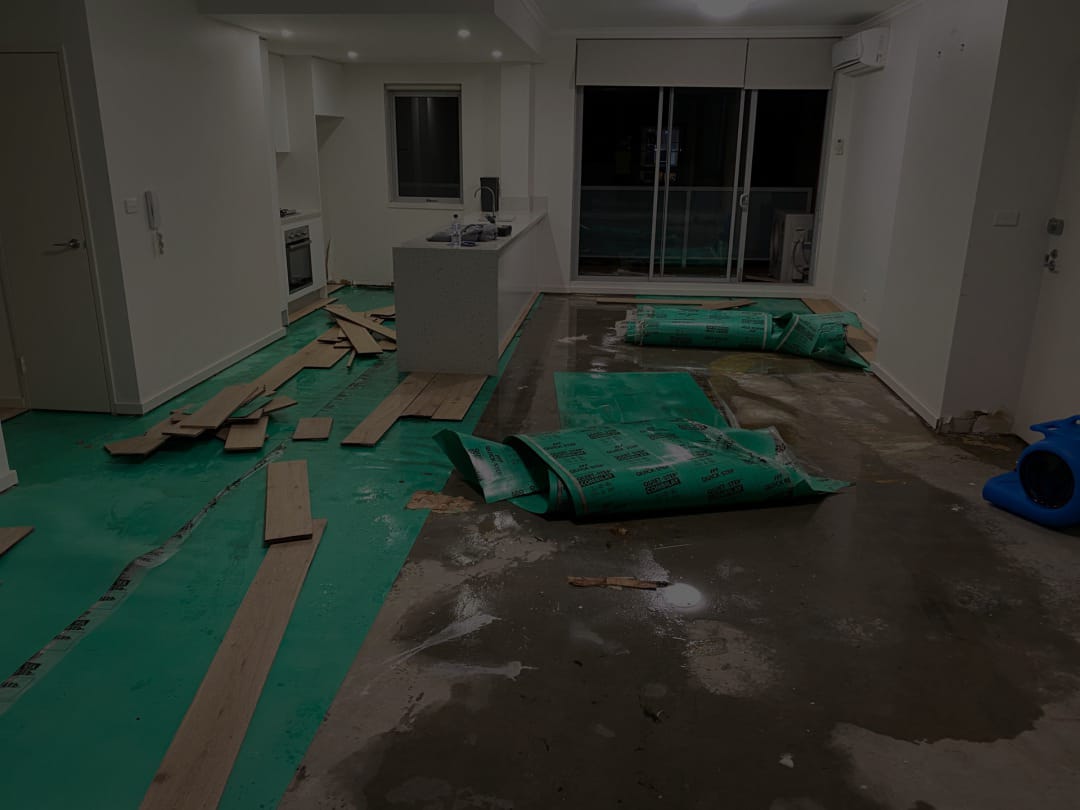 Dehumidification helps control moisture after water extraction.
