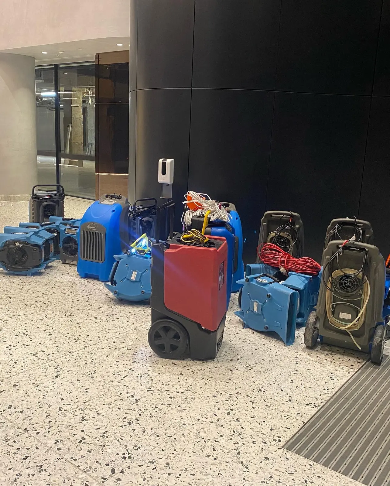 Restored Right commercial restoration equipment prepared for a Sydney project